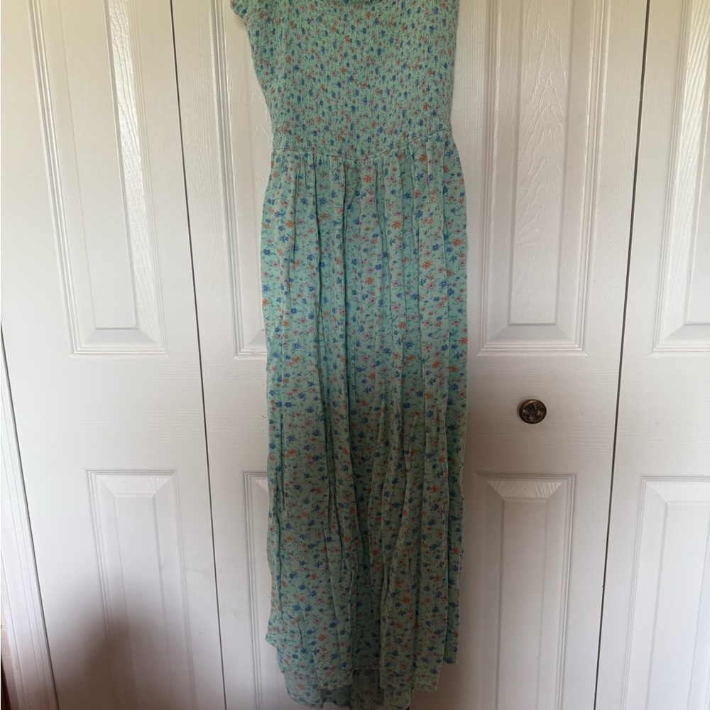 Aeropostale Floral Maxi Dress - Blue and Pink